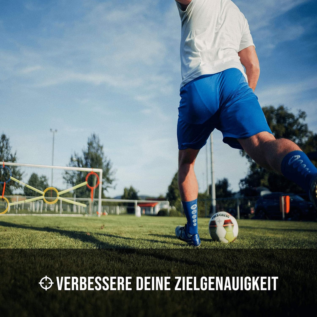 Torwand für Fussball mit Bänder um professionell und effektiv zu trainieren/Tor-Technik-Set/Fussball