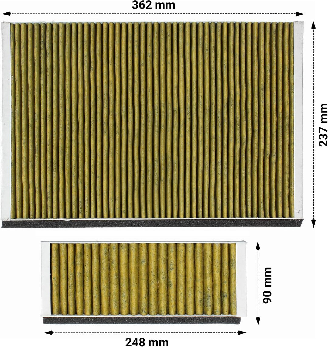 VIOKS Aktivkohlefilter 2er Set Ersatz für Bosch Siеmens Neff Constructa 11041790 11018700 DWZ0AK0A0