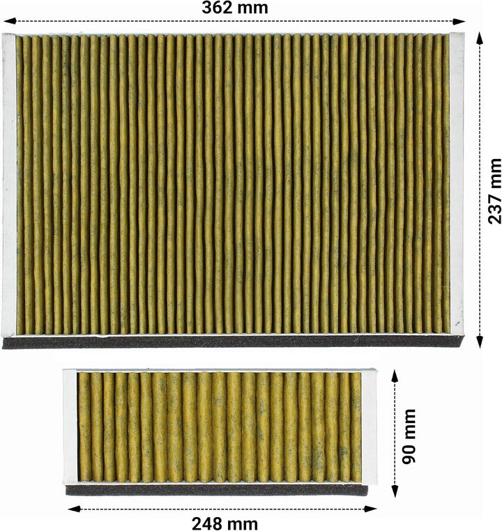 VIOKS Aktivkohlefilter 2er Set Ersatz für Bosch Siеmens Neff Constructa 11041790 11018700 DWZ0AK0A0