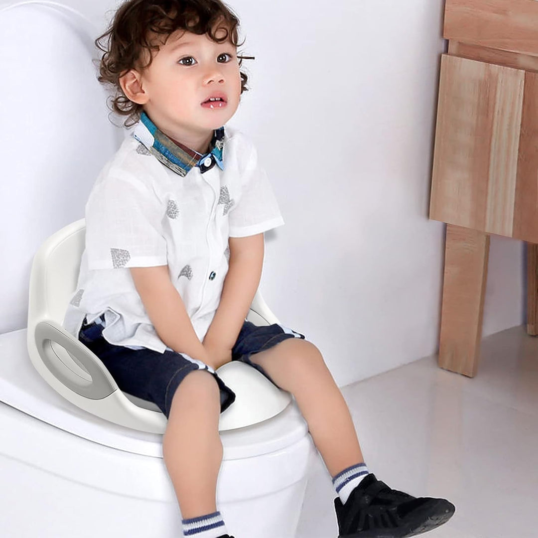FIVMEN Toilettensitz Kinder Toilettenaufsatz mit PU Gepolstert und Spritzschutz WC Sitz Klositz Toil