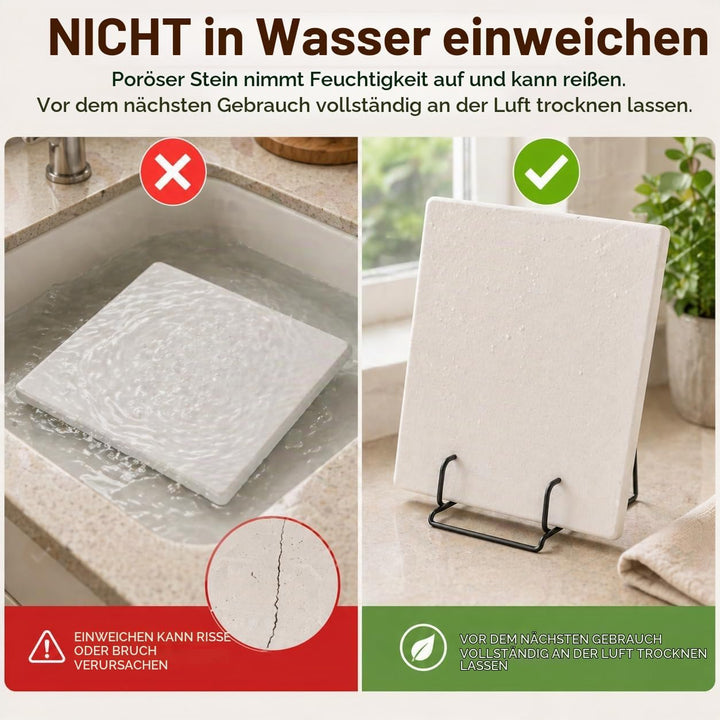 Pizzaofen Elektrisch – Zubehör Pizzastein 33×33×1 cm Ersatzstein für Modell 602A – Nicht einzeln ver