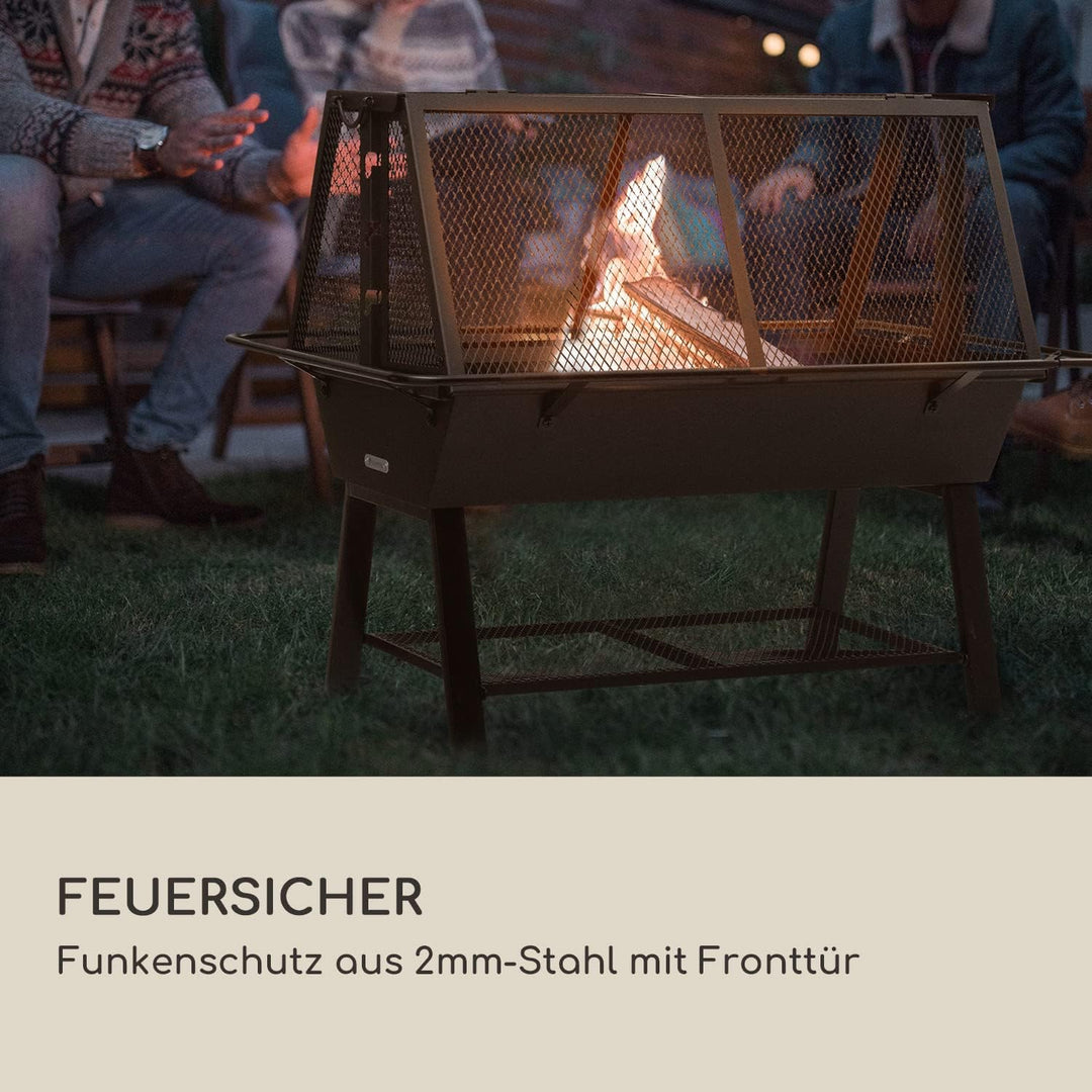 Blumfeldt 2-in-1 Rotisserie Grill, Manueller mit Drehspiess, Grosser Spiessgrill für Hähnchen & Span