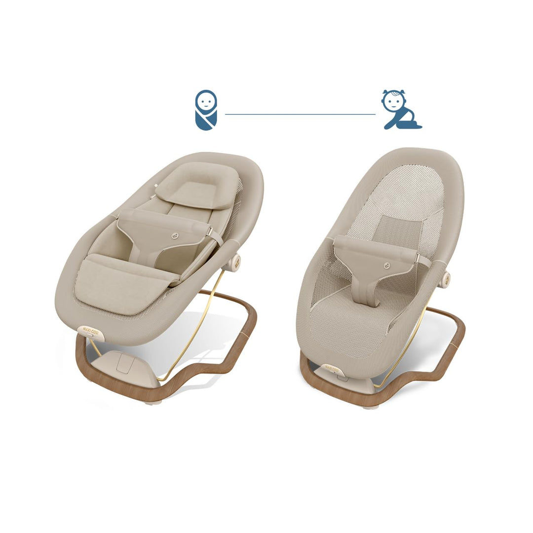 Maxi-Cosi Dove Pro Babywippe, 0–3 Jahre, 0–15 kg, CloudSoft Vibrationen, Gepolsterte Einlage, Verste