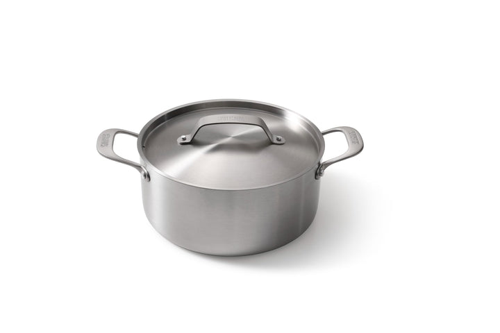 Skottsberg Edelstahl Kochtopf mit Deckel - Ø 24 cm - 4,75 L – PFAS frei, spülmaschinenfest - für Ind