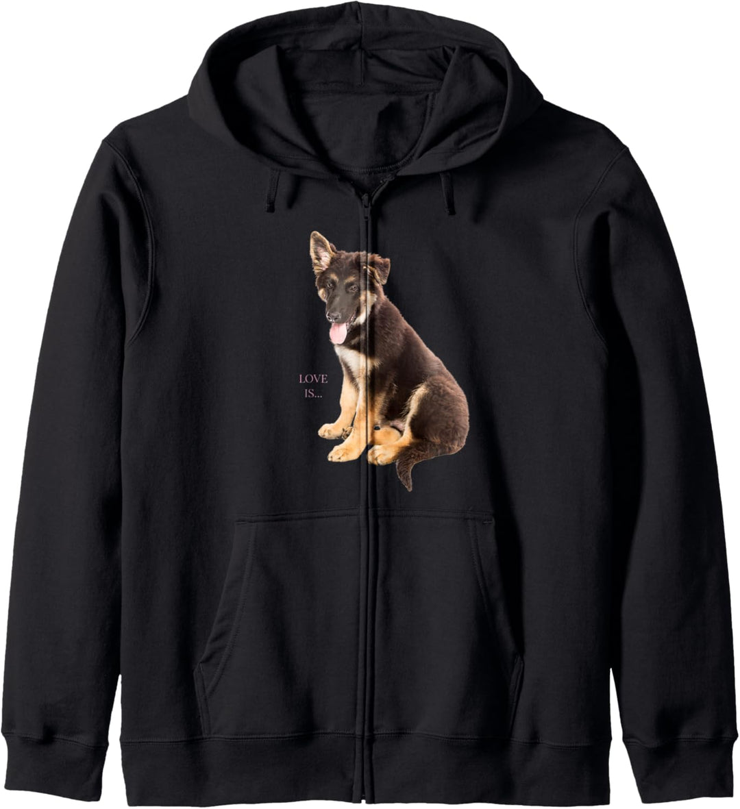 German Shepherd Puppy Shirt Shepard TShirt Dog Mom Dad Love Kapuzenjacke
