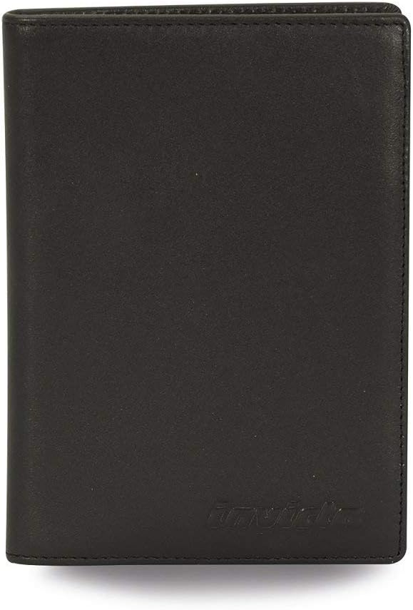 Invicta Reisepassetui, schwarz, Echtleder