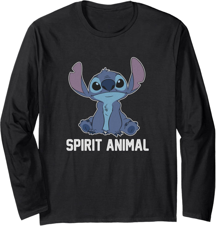 Disney Lilo & Stitch Spirit Animal Sitting Langarmshirt