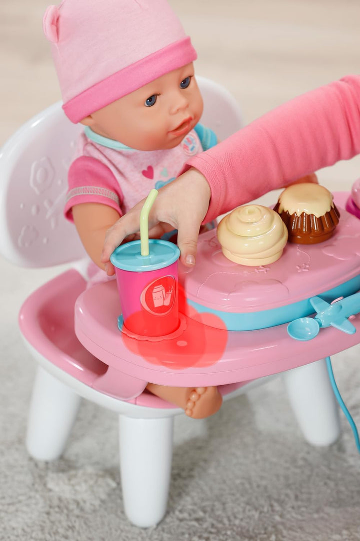 BABY born Füttertisch mit Licht- und Soundfunktion, mit über 10 verschiedenen Gerichten und Getränke