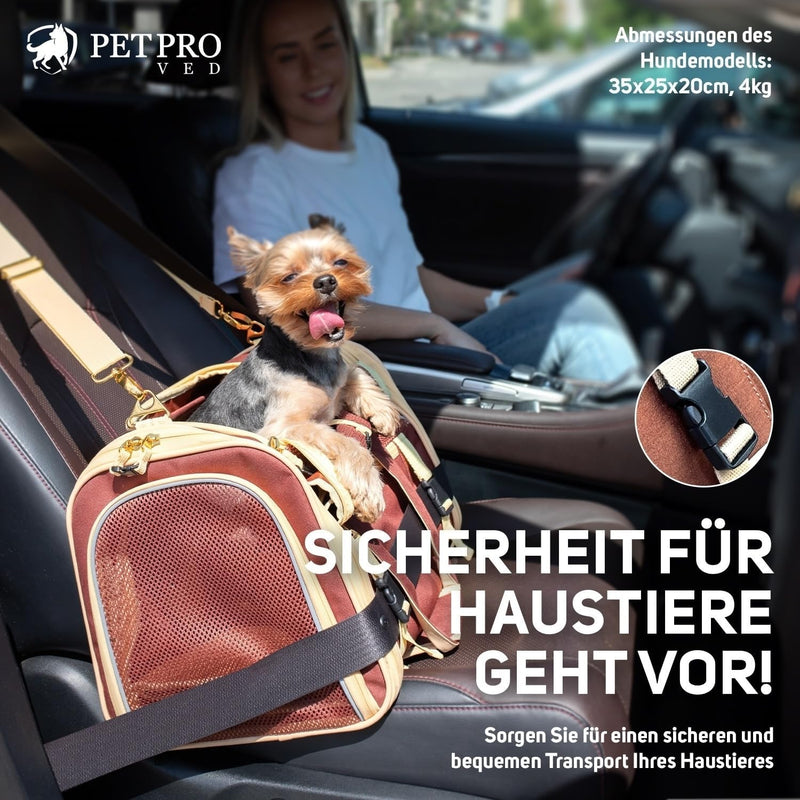 PETPROVED Transportbox Katze Hund Katzentransportbox Hundetasche Kleine Hunde Katzen Transportboxen