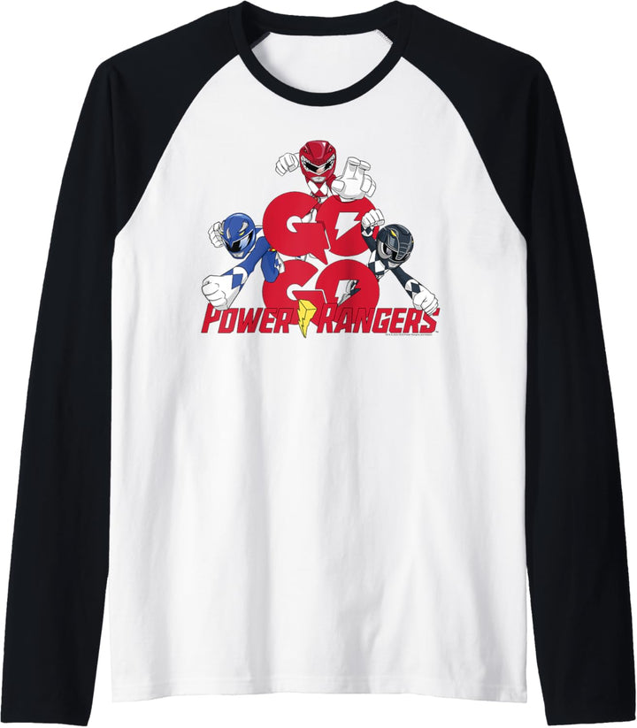 Power Rangers Go Go Power Rangers Group Shot Raglan