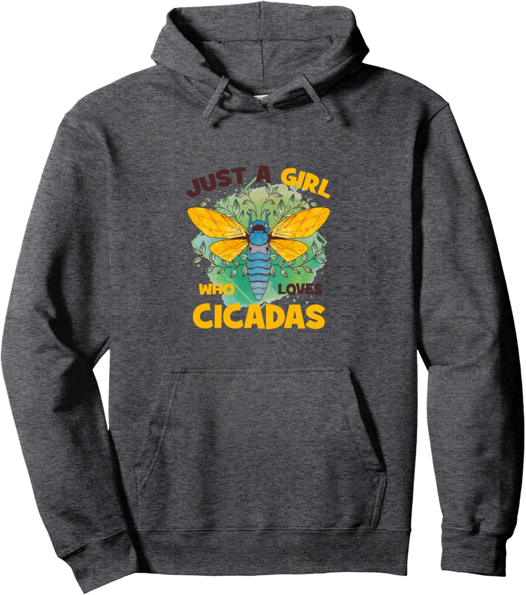 Pastell Nur ein Mädchen, das Zikaden Invasion 2021 Brut X Pullover Hoodie