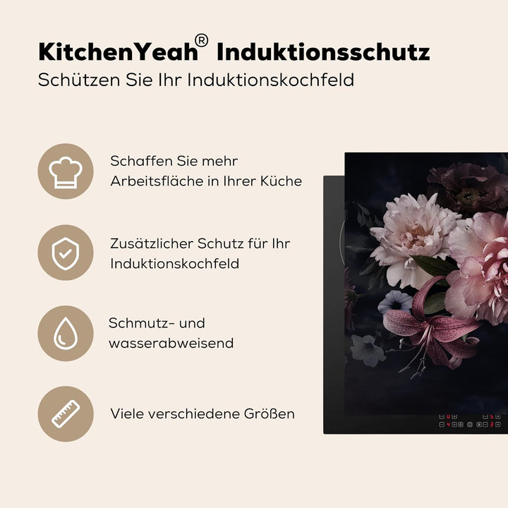 Herdabdeckplatte Einteilig Herdabdeckung Abdeckplatte für Ceranfeld Abdeckung Induktionskochfeld Auf
