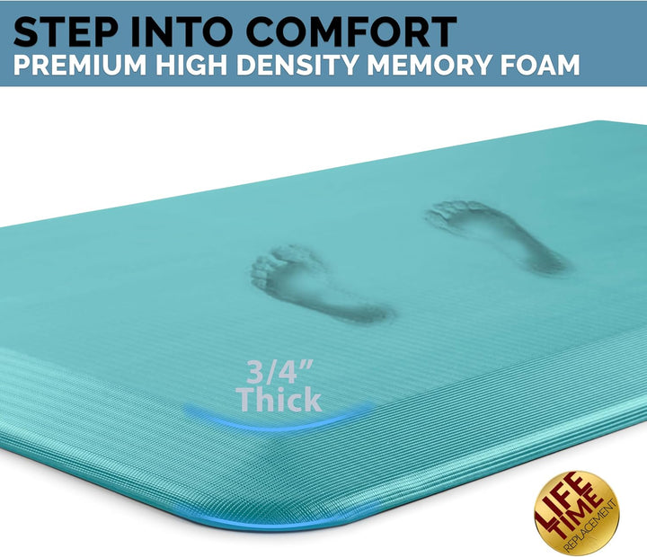 ComfiLife Anti Fatigue Floor Mat – 3/4 Inch Thick Perfect Kitchen Mat, Standing Desk Mat – Comfort a
