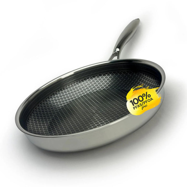 MISO Pfanne 24 cm Diamond Dust Keramikbeschichtete | Bratpfanne 24 cm – PFAS-frei, kratzfest, spülma