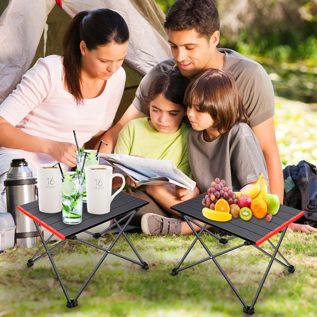 Frasheng Tragbar Klapptisch,Campingtisch, Leichter, im Freien,Aluminium Tisch mit Tasche für Camping