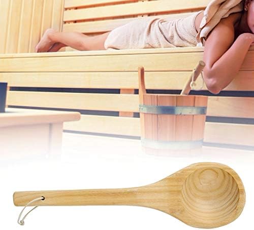 Sauna-Schöpflöffel,Einzelner Sauna-Löffel aus Holz,Sauna Spacelöffel aus Holz,Saunalöffel aus Holz S