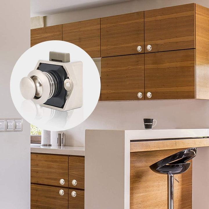 EUNEWR Push Button Catch Door Lock möbelschloss Lock,10 Stück keyless-Schrank Pull Lock Tragbar Meta