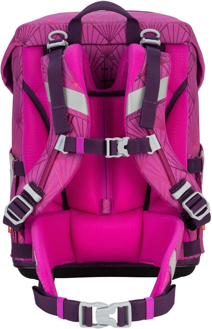 Scout Sunny II Schulranzen-Set 5-tlg. Exklusiv Safety Light Diamond Princess 2023