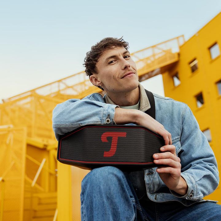 Teufel ROCKSTER Cross 2 Tragbarer Bluetooth Lautsprecher für drinnen und draussen, mit Langer Akkula