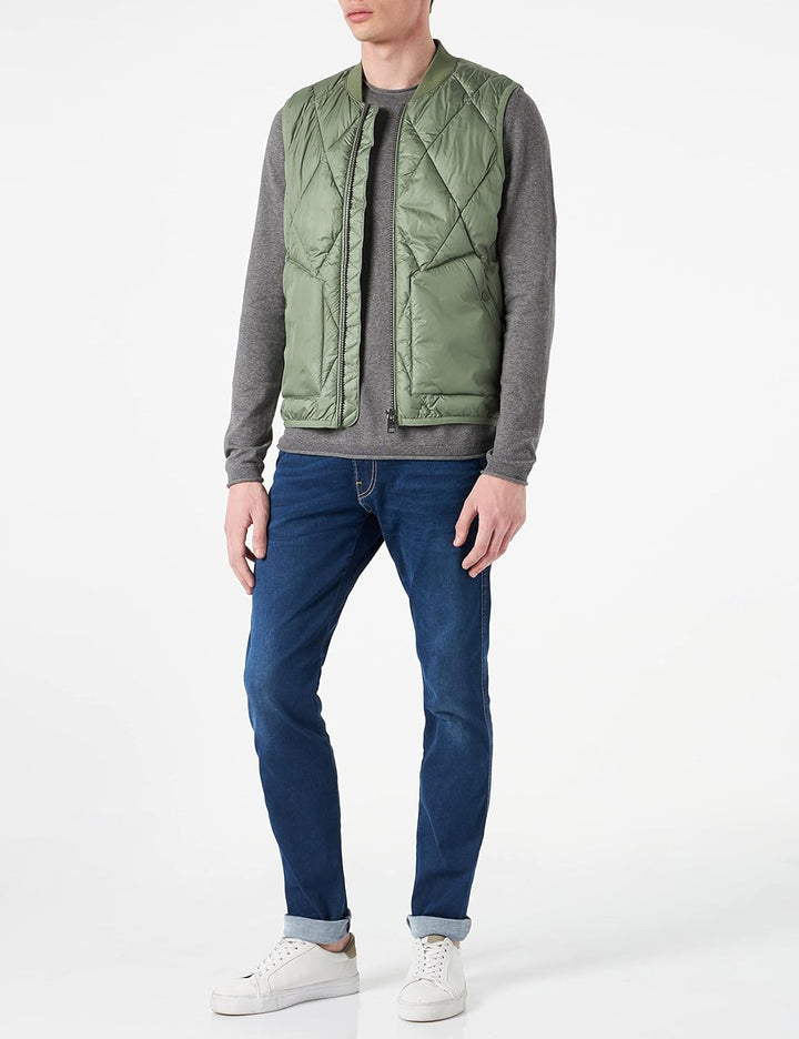 s.Oliver Herren Weste ärmellos L khaki/oliv, L khaki/oliv