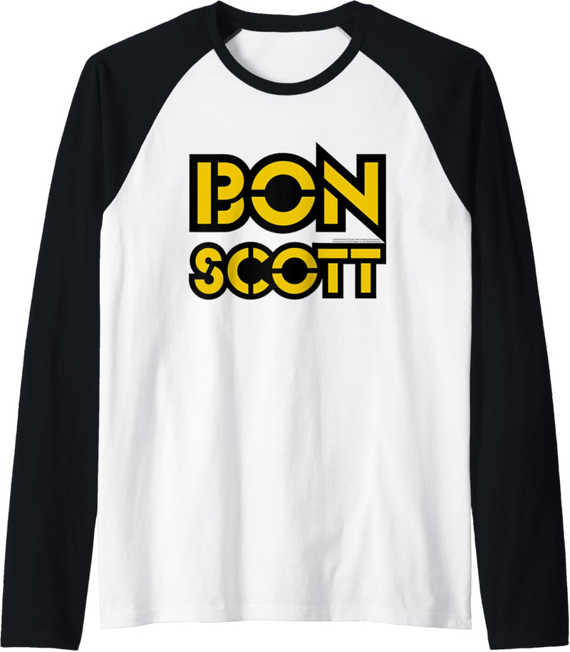 Bon Scott Bold Logo Raglan