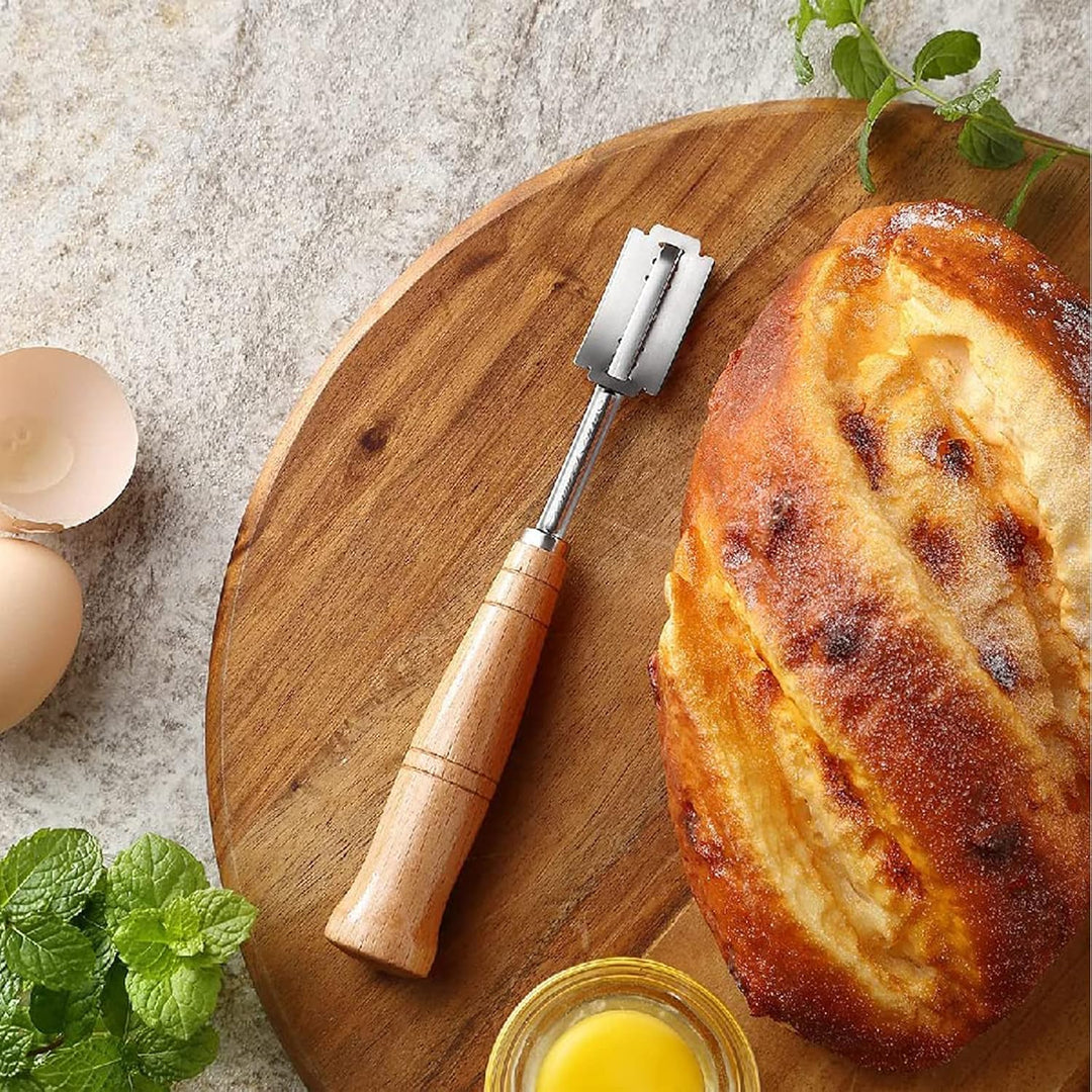 Gärkörbchen Set,Gärkorb zum Brotbacken 23cm Rund &amp; 21cm Oval,100% Natürliches Rattan,Brotkorb Mit Le