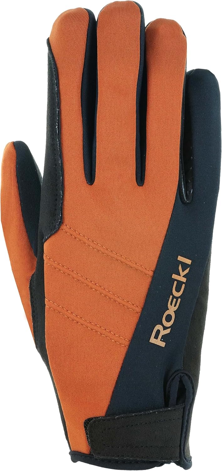 Roeckl Sports Reithandschuh WISBECH, Turnier Winter Handschuh, 2 Farben, Grösse 6-11 7 Bernstein, 7