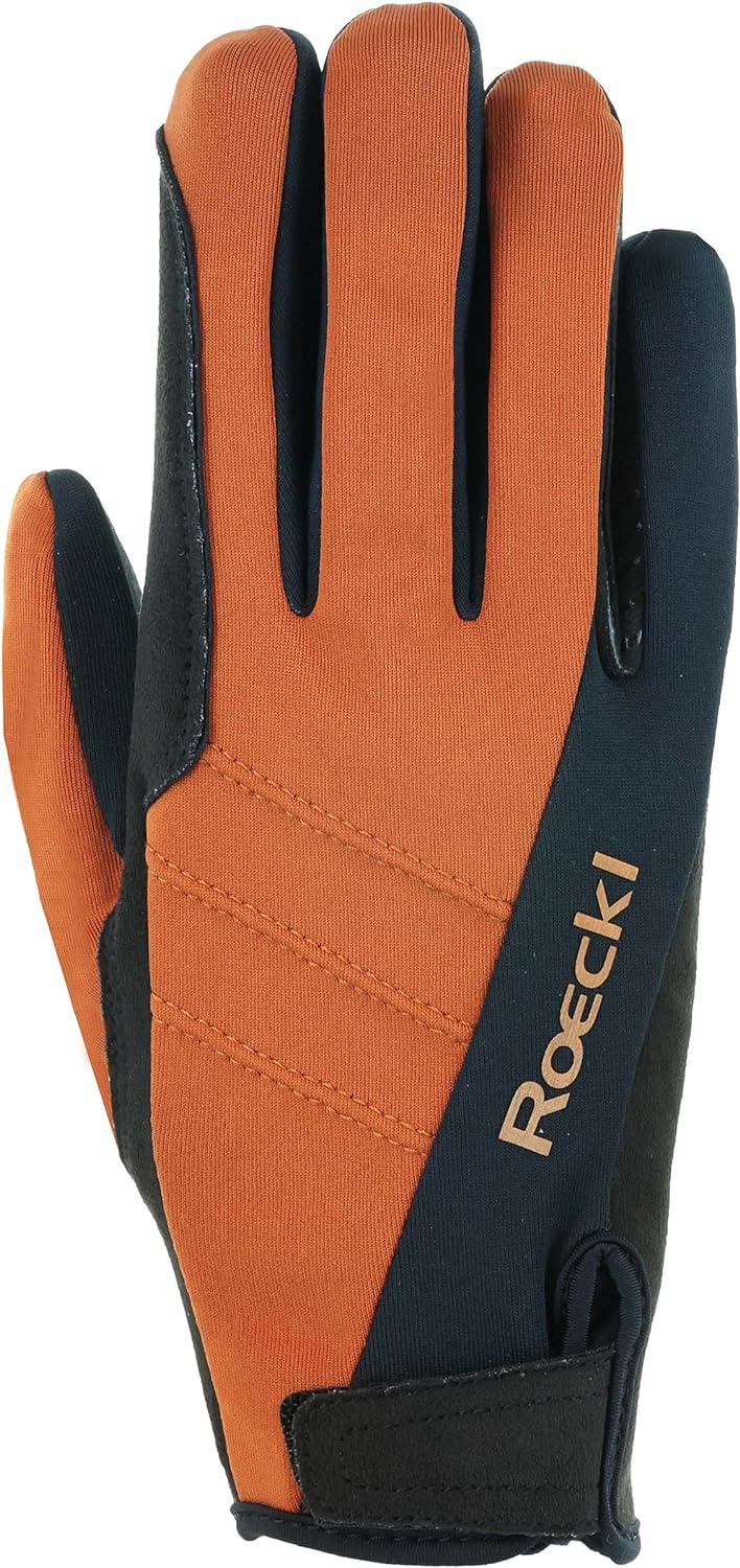 Roeckl Sports Reithandschuh WISBECH, Turnier Winter Handschuh, 2 Farben, Grösse 6-11 7 Bernstein, 7