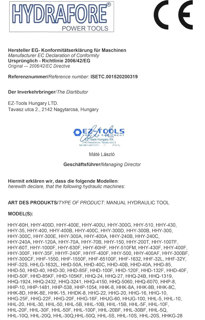 Hydraulischer Betonstahlschneider 20 mm