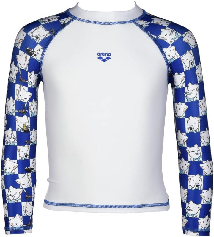 ARENA Unisex Kinder Friends Kids Uv L/S Tee Shirt 92 White-royal Multi, 92 White-royal Multi