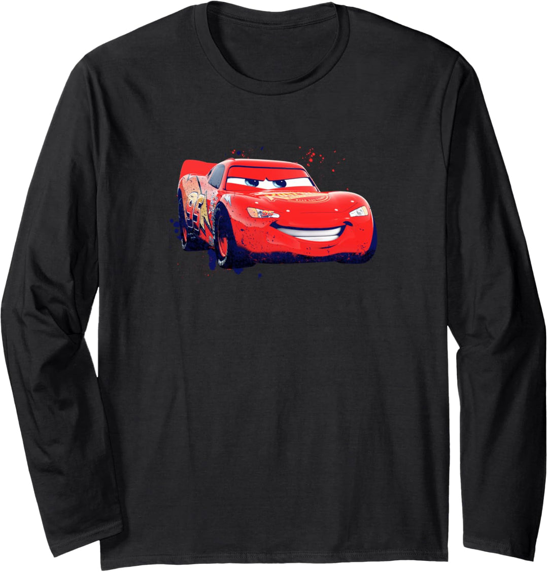 Disney Pixar Cars Lightning McQueen Paint Drifting Langarmshirt