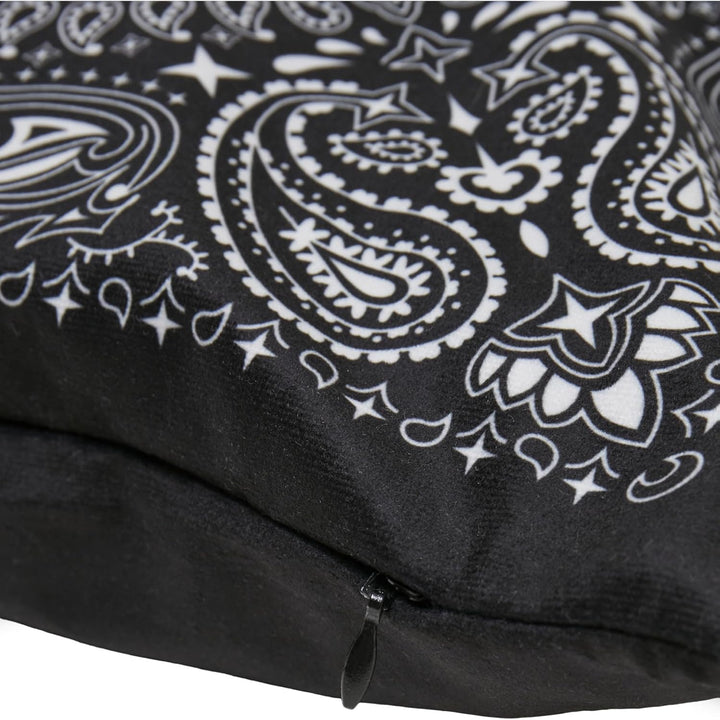 Urban Classics Accessoires Bandana Print Cushion Set Einheitsgrösse Black/White, Einheitsgrösse Blac