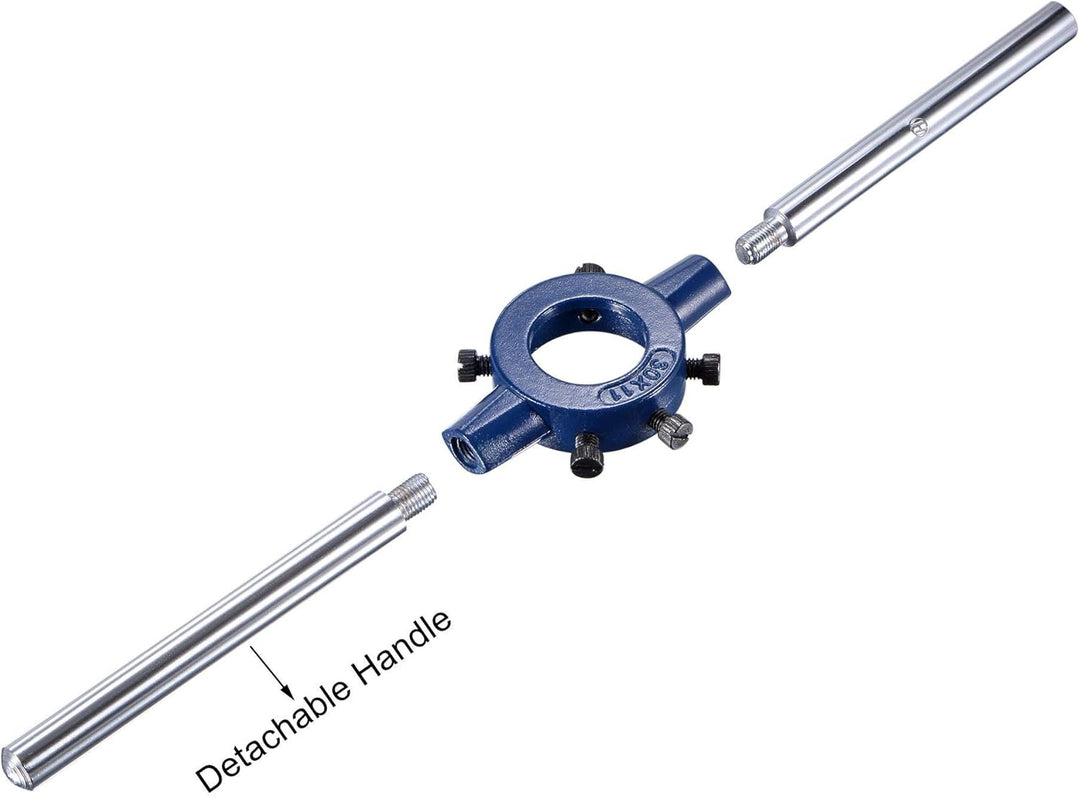 sourcing map 3/8-16 UNC Gewindeschneider Werkzeugsatz 30mm Rund Werkzeugschlüssel Hochgeschwindigkei