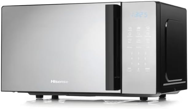 Hisense, H20MOMBS4HG, Mikrowelle 20 l, Türöffnung links, LED-Display mit Tasten, 9 Funktionen, 700 W