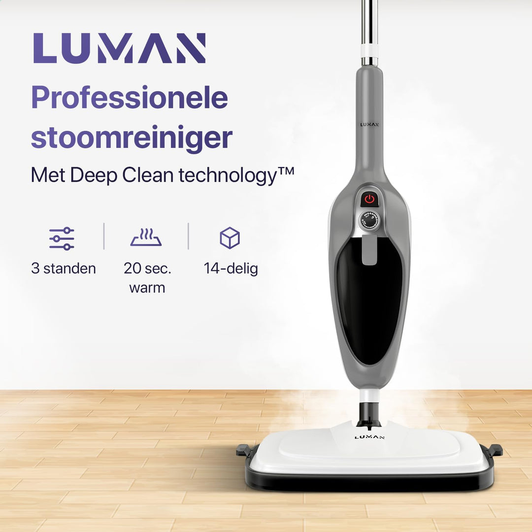 LUMAN 12 in 1 Dampfreiniger Ein Handdampfer V1 - Teppichreiniger - Fleckenreiniger - Mit anpassbarer