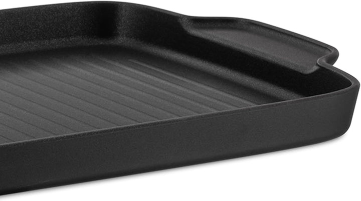Alessi Mami 3.0SG123/38 Grillpfanne, Aluminium, silber, 38,40 x 23,60 x 2,70 cm, Einheiten, 1.0