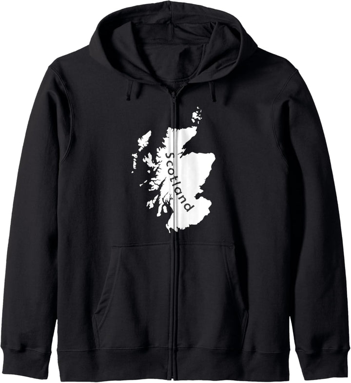 Karte von Schottland Kapuzenjacke