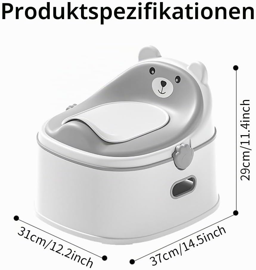 Töpfchentraining-Toilettensitz für Kleinkinder, multifunktionales tragbares Töpfchen mit Spritzschut