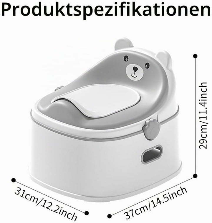 Töpfchentraining-Toilettensitz für Kleinkinder, multifunktionales tragbares Töpfchen mit Spritzschut