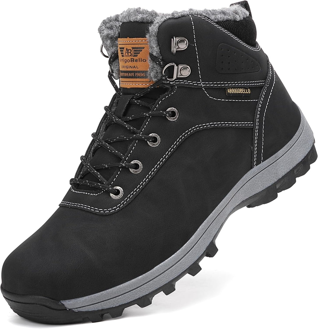 ARRIGO BELLO Winterschuhe Damen Herren Gefüttert Winterstiefel Unisex Rutschfest Schneestiefel Wärme