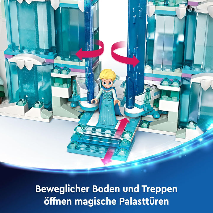 LEGO ǀ Disney Frozen Elsas Winterpalast, BAU- und Spielset für Kinder mit Modell-Palast und Minifigu
