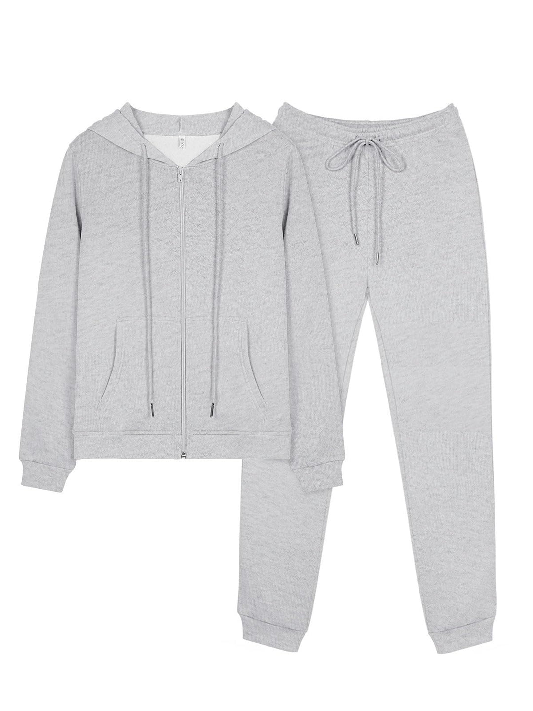 REORIA Damen Trainingsanzüge Warm Baumwolle Hausanzug Dicker Jogginganzug Set Langarmes Activewear W
