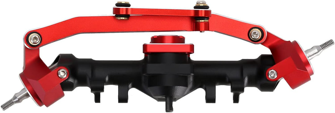 INJORA RC Achse Vorder CNC Aluminium mit 13T Schneckengetriebe für Axial SCX24 Deadbolt C10 JLU Glad