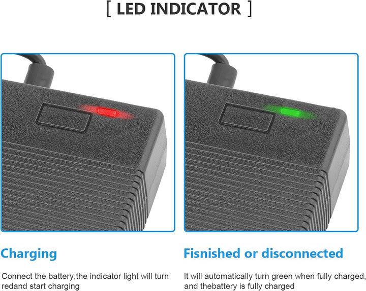 Yungeln Ladegeräte für 36V E-Scooter, 42V 2A AC Netzteil Scooter Adapter Ladegerät für Xiaomi 1S M36