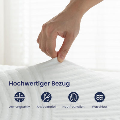 Newentor® Matratzen Topper 200x200cm H1 H2, Matratzentopper 200x200 Schlafsofa Bett Gel, Matratze To