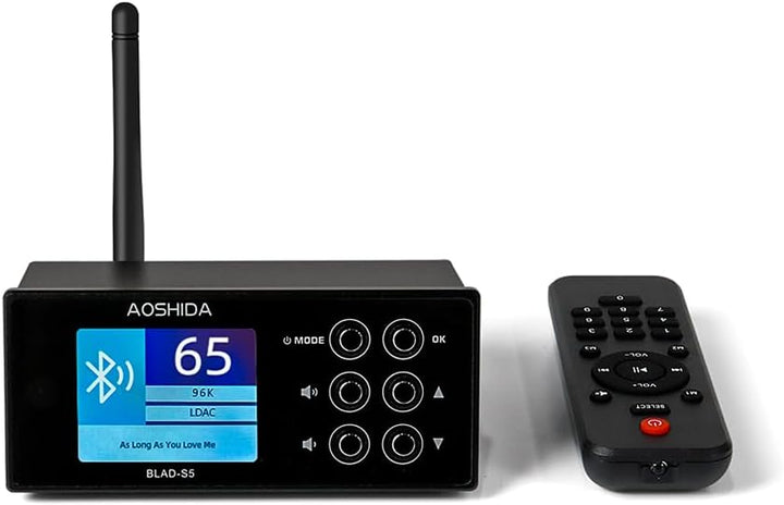 AOSHIDA BLAD-S5 FM Radio Bluetooth Empfänger, ES9038 CS8406 Wireless Audio Adapter, FM/BT to RCA/Koa