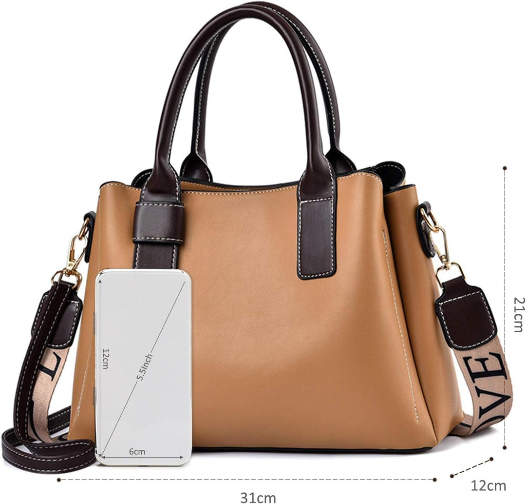 NICOLE &amp; DORIS Elegante Handtasche für Frauen Umhängetasche mit Mehreren Taschen Süsse Schultertasch