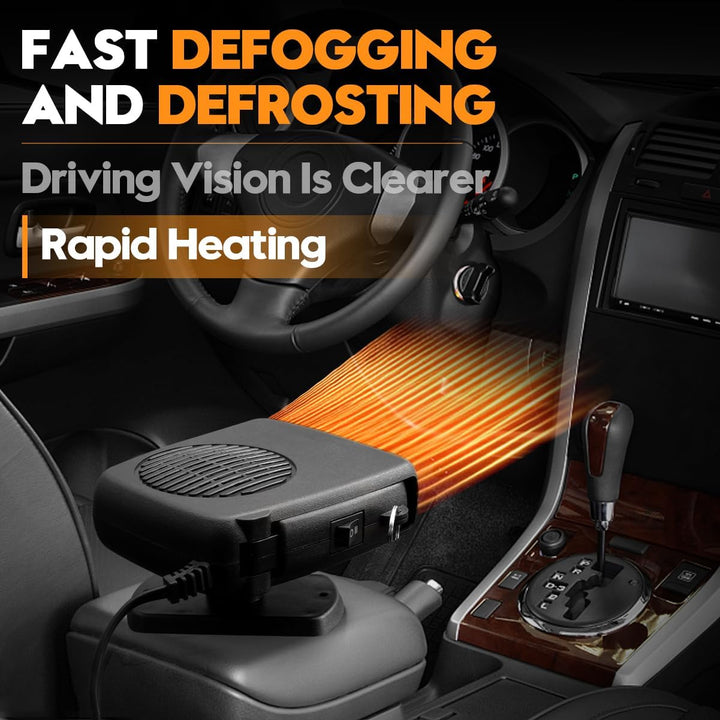 Leaflai Autoheizung 150 W – 12 V tragbare Autoheizung, Anti-Beschlag-Auto-Defroster, der an den Ziga