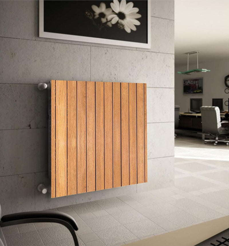 HUBDECO Magnetische Heizkörperverkleidung - 120x60 cm - Magnet Heizkörperabdeckung - Motiv Terrassen