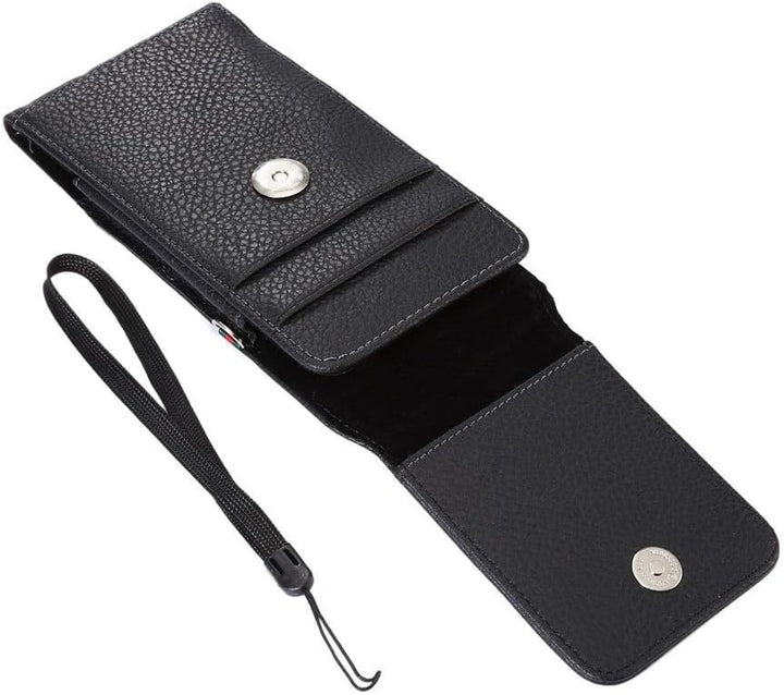 Magnetic Leather Card Holder Case Belt Clip Rotary 360 for Sony Xperia XZ1-COMPACT - Black